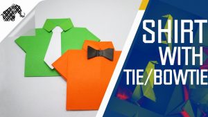 Origami Shirt And Tie Origami How To Make Shirt With Tiebowtie