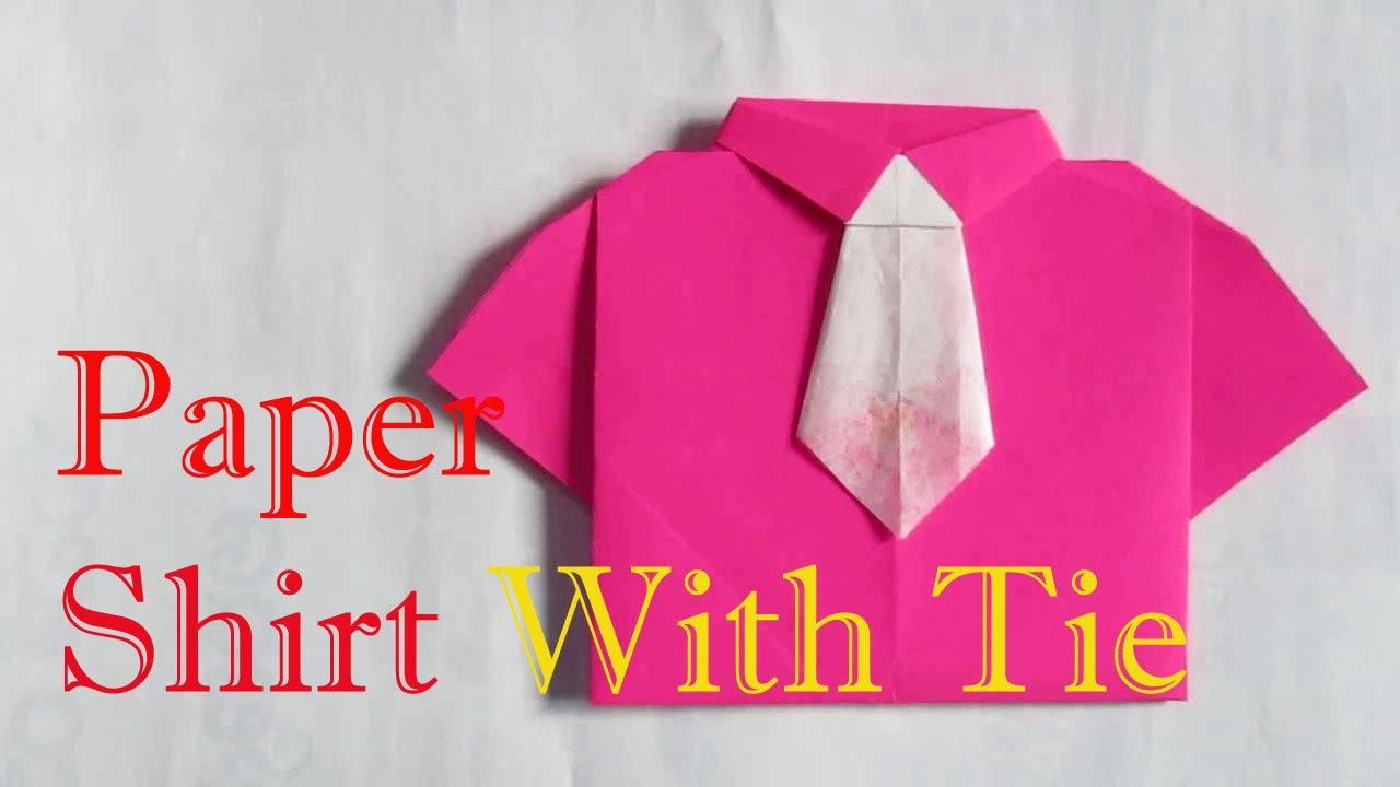 Origami Shirt And Tie Origami Shirt How To Make An Origami Shirt With Tie