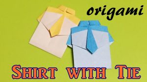 Origami Shirt And Tie Origami Shirt With Tie Step Step How To Make A Paper Shirt With Tie Tutorial Easy For Kids