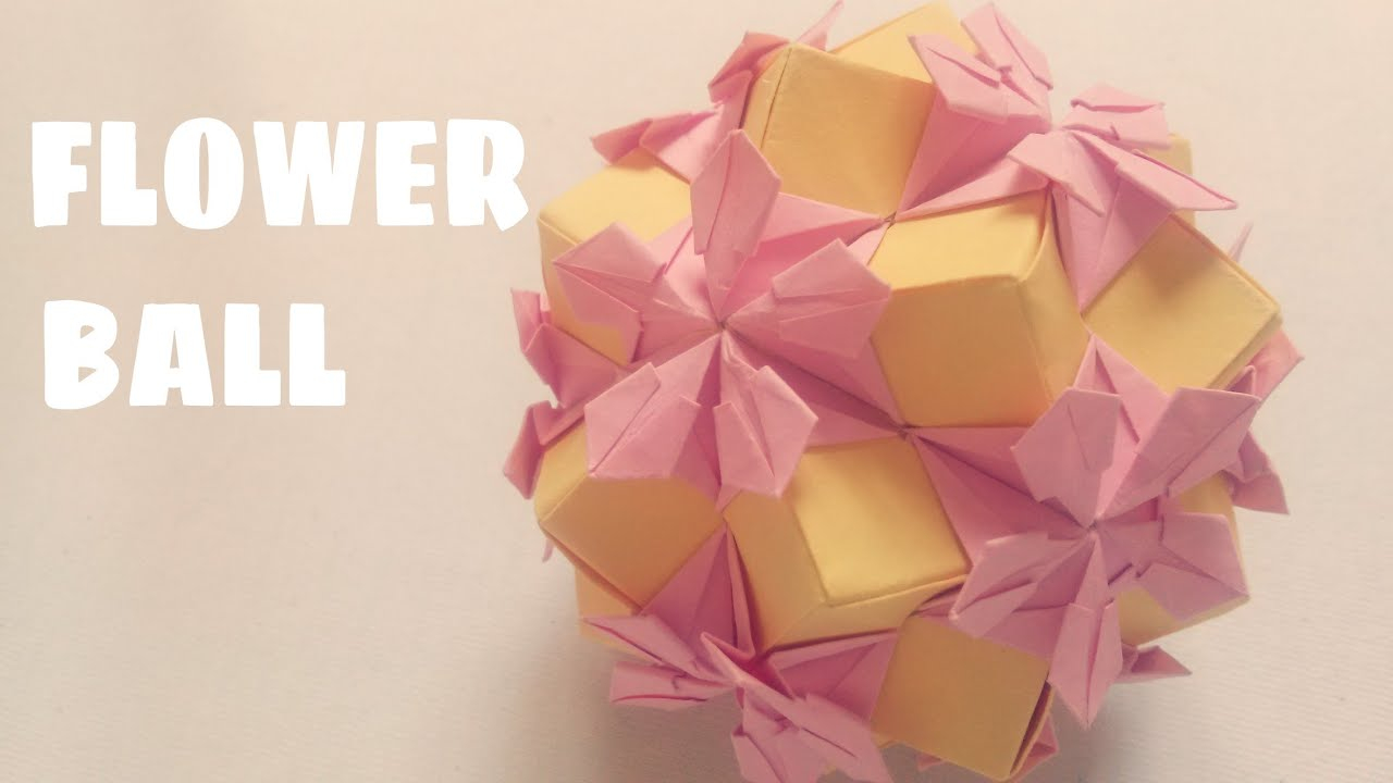 Origami Sphere Easy Origami Flower Ball Kusudama Ball Origami Easy