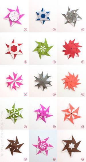 Origami Star How To 15 Chameleon Origami Stars Tutorial Origami Tutorials