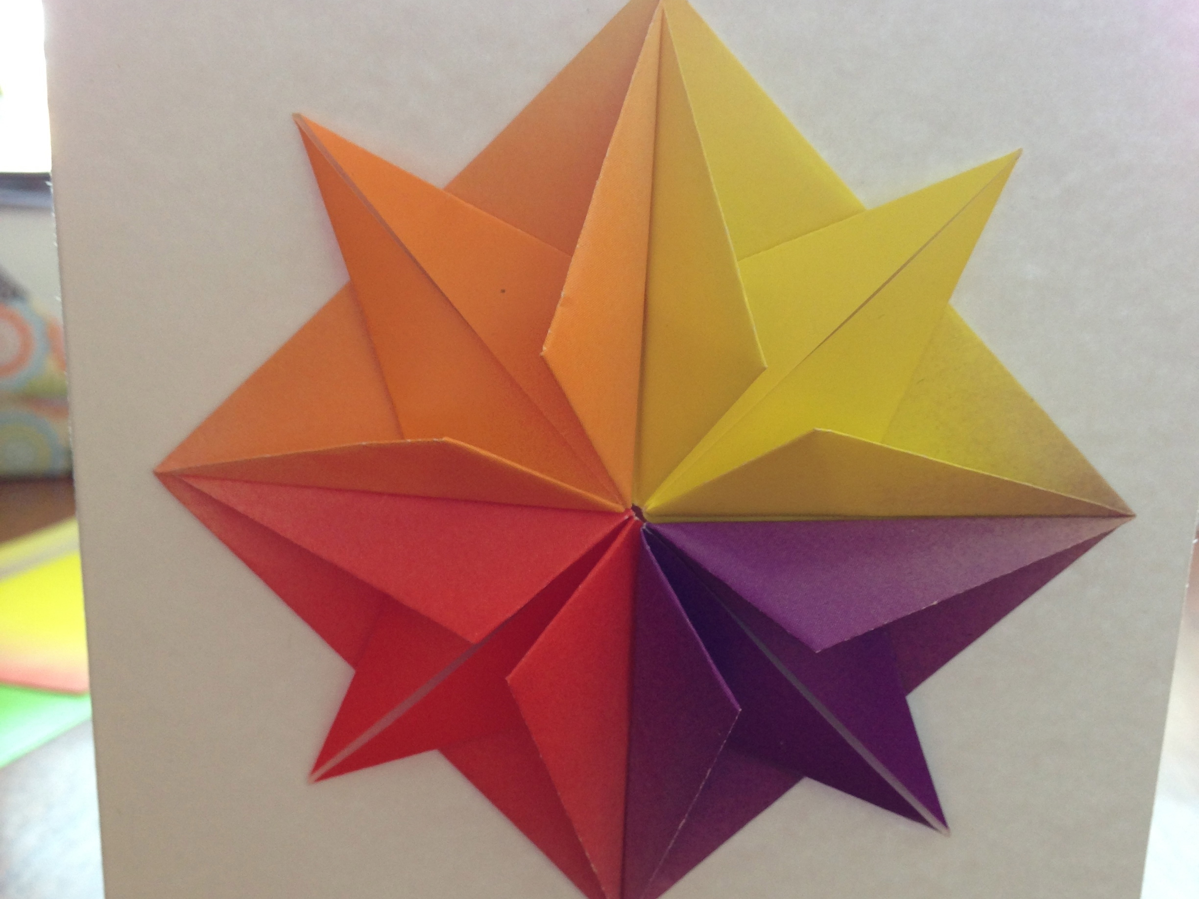 Origami Star How To Origami Star Greeting Card Make
