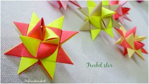 Origami Star Paper Strips Origami Froebel Star Diy Paper Star Christmas Craft