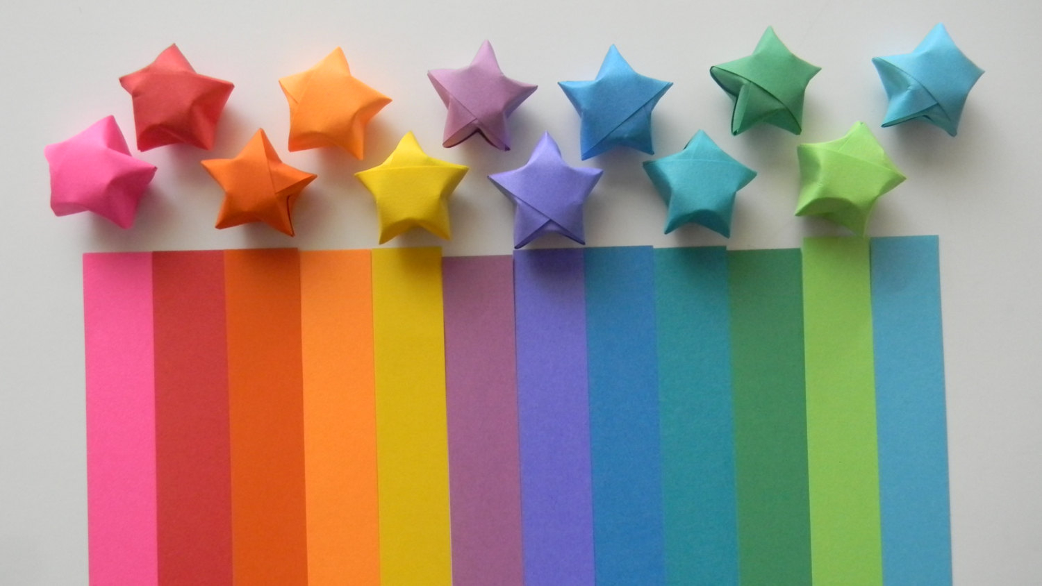 Origami Star Paper Strips Origami Lucky Star Paper Strips 100 Count Rainbow Multicolor