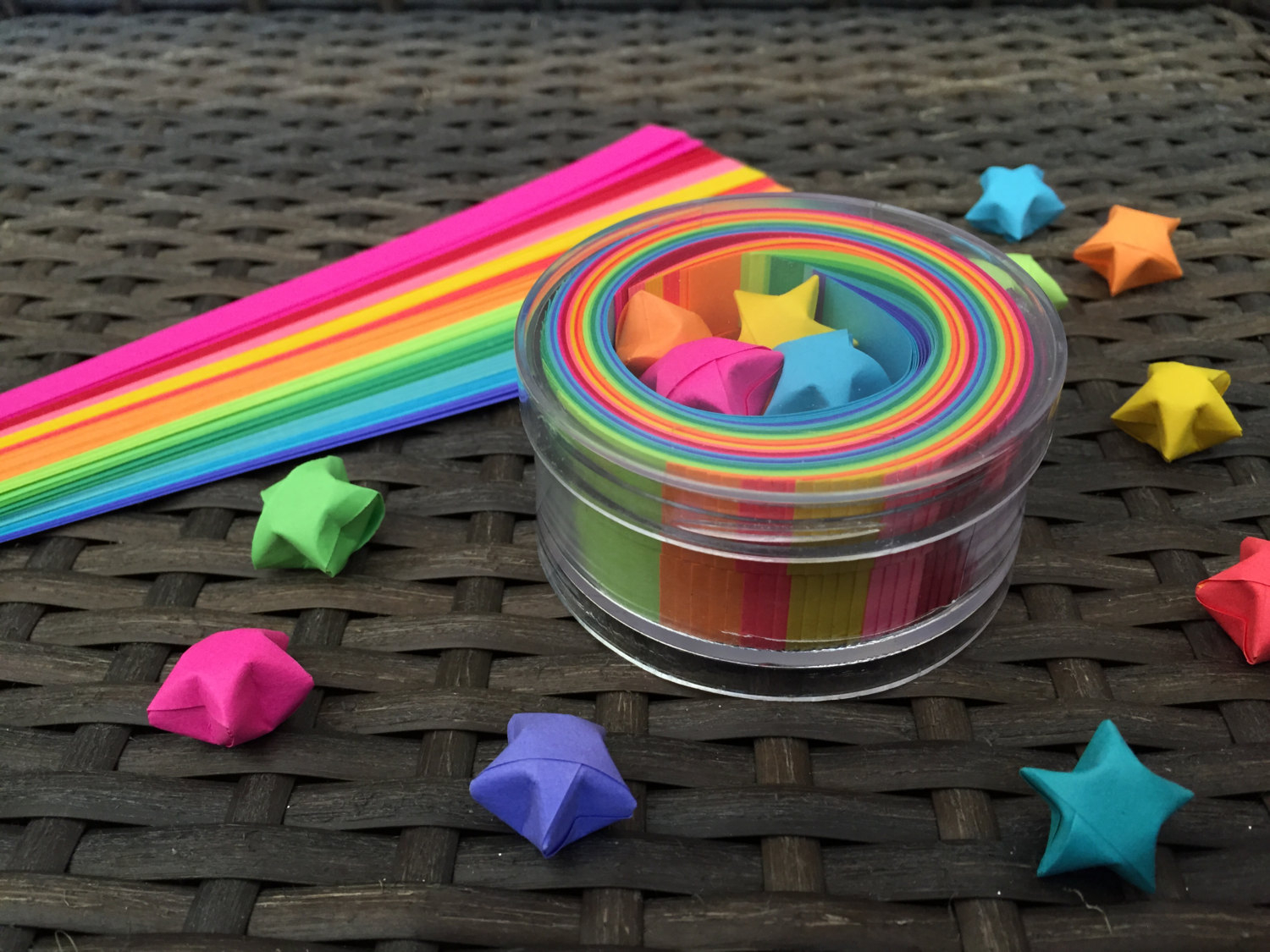 Origami Star Paper Strips Origami Lucky Stars Paper Strips Kraft Kit 100 Paper Strips Rainbow Multicolor