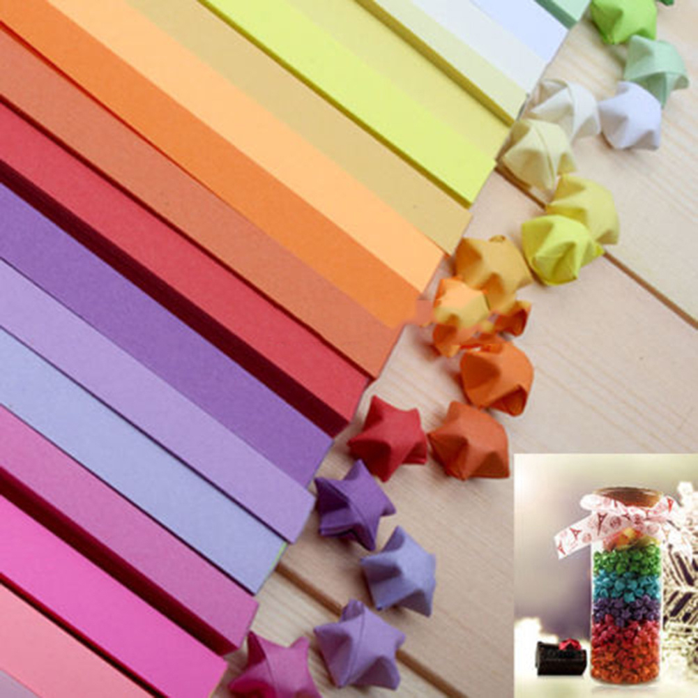 Origami Star Paper Strips Paper Strips Craft 270pcs 3 Colors Origami Lucky Star Paper Strips