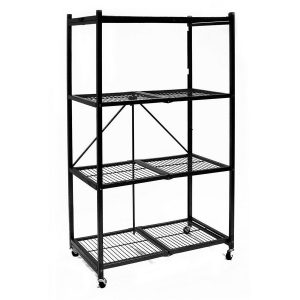 Origami Storage Rack Storage Carts Shelves R5 01w Origami R5 01w General Purpose 4 Shelf Steel Collapsible Storage Rack With Wheels Large Origami Selections