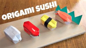 Origami Sushi Menu Diy Origami Sushi