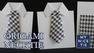 Origami T Shirt With Tie How To Fold An Origami Necktie Greeting Card With Origami Shirt