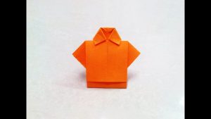Origami T Shirt With Tie How To Make Origami Paper Dress 1 Origami Paper Folding Craft Videos Tutorials