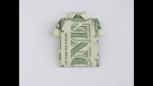 Origami T Shirt With Tie Origami Folding Instructions How To Make A Money Origami Shirt