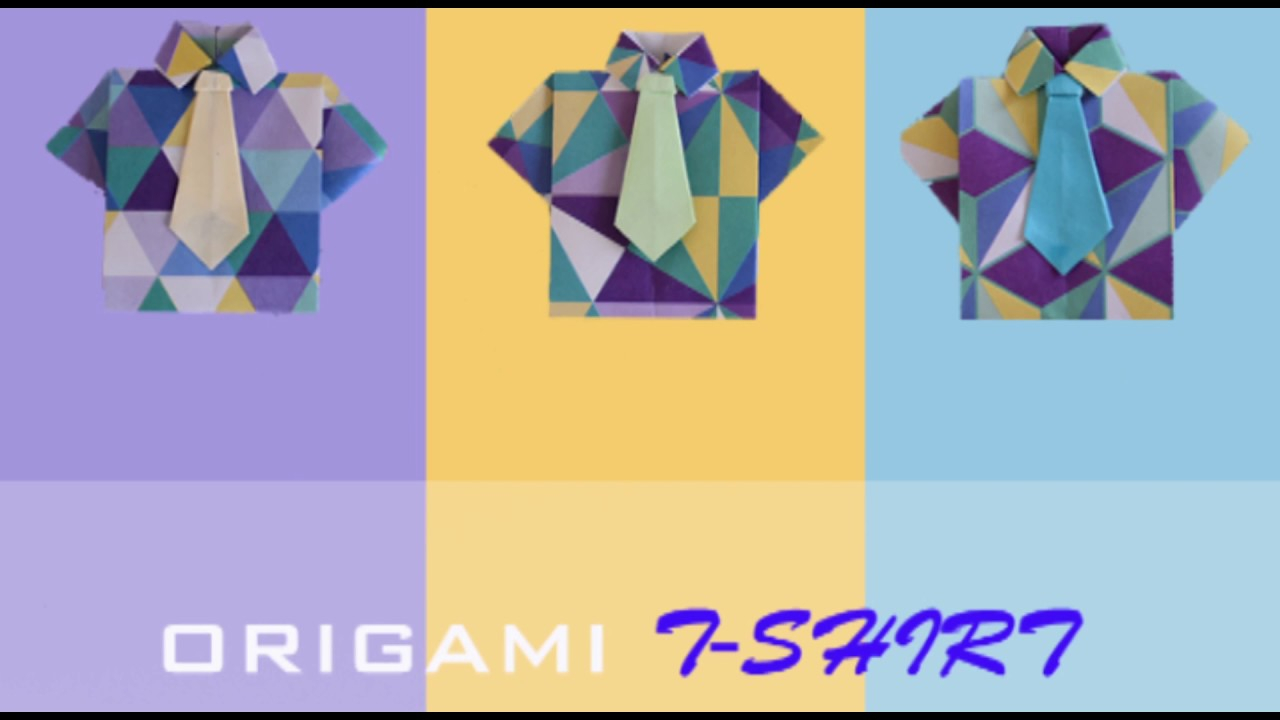 Origami T Shirt With Tie Origami T Shirt Tie How To Fold An Origami T Shirt Tie