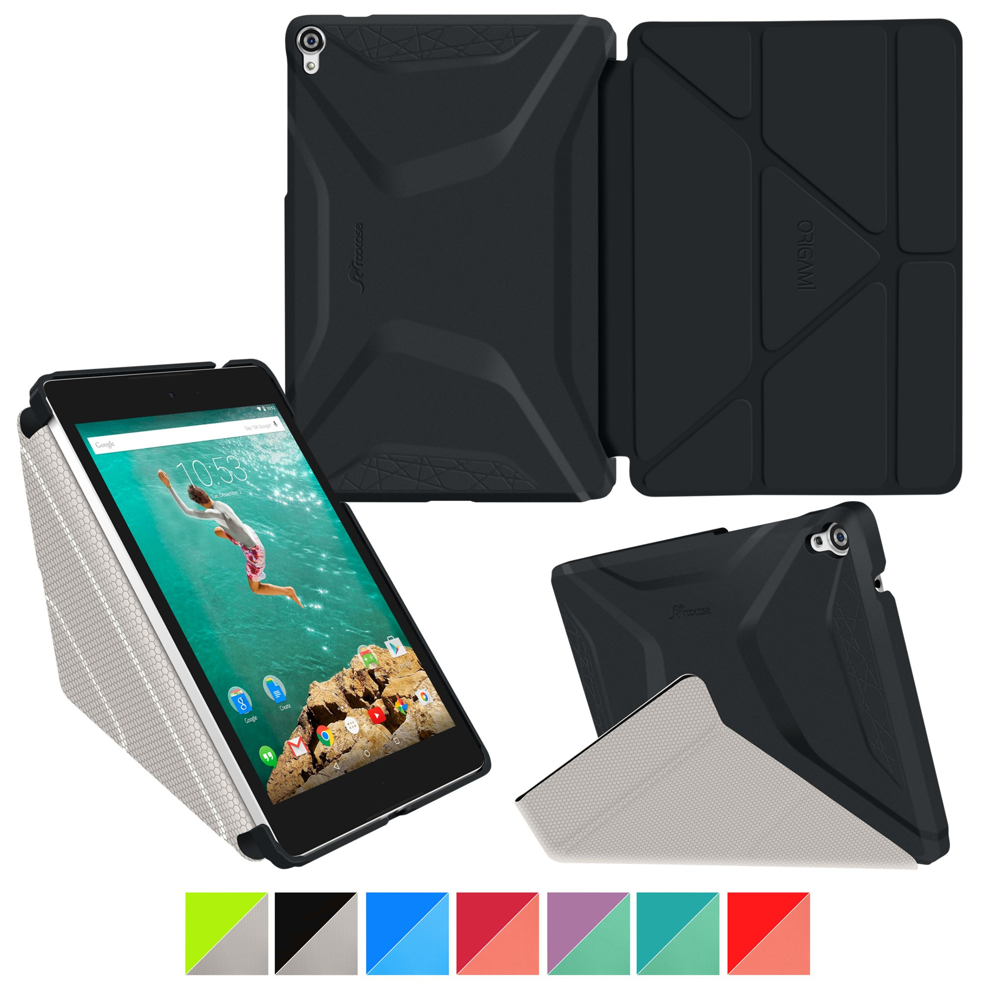 Origami Tablet Case Google Nexus 9 Case Roocase Origami 3d Nexus 9 89 Inch Slim Shell