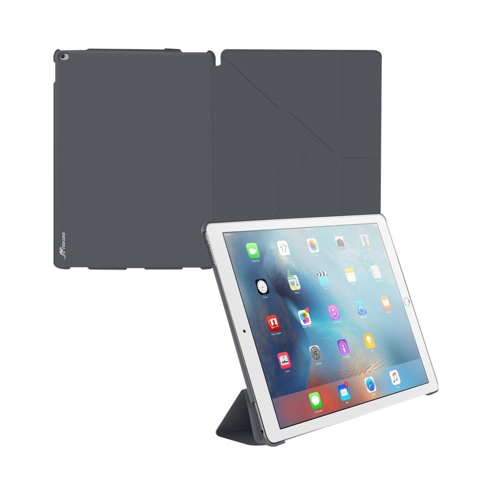 Origami Tablet Case Roocase Origami Folio Case For Apple 129 Ipad Pro Space Gray