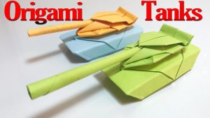 Origami Tank Instructions How To Make An Origami Tank Step Step Paper Tanks Tutorial Origami Vtl