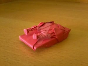 Origami Tank Instructions Origami Tesla Tank Lostprophetxtian On Deviantart