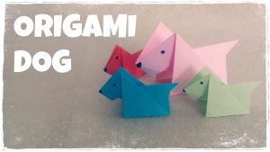 Origami Things For Kids Origami For Kids Origami Dog Tutorial Very Easy