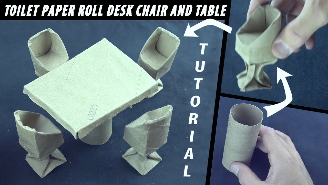 Origami Toilet Paper How To Make An Origami Desk Chair From Toilet Paper Rolls