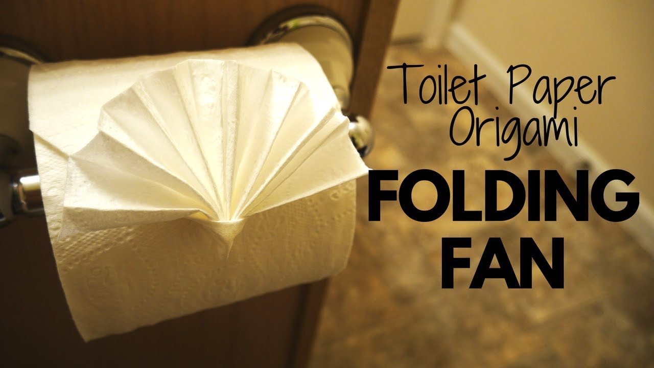 Origami Toilet Paper How To Make Toilet Paper Origami Folding Fan Easy