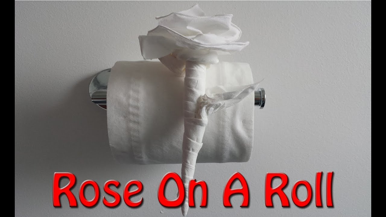 Origami Toilet Paper Origami Rose With Toilet Paper Made Easy