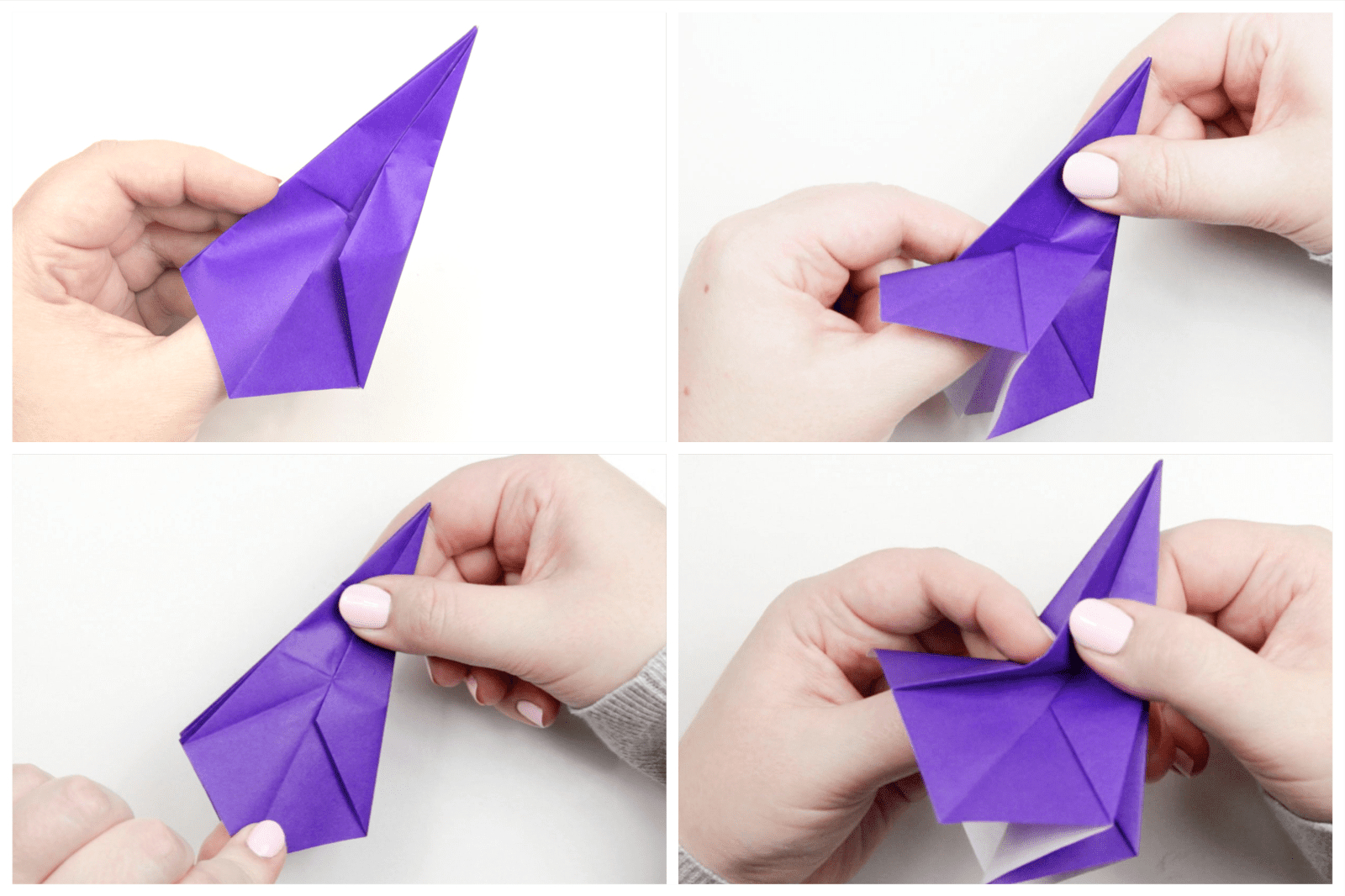 foldable printable origami hat