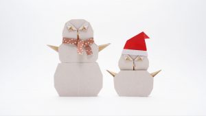 Origami Top Hat Instructions Origami Snowman Jo Nakashima