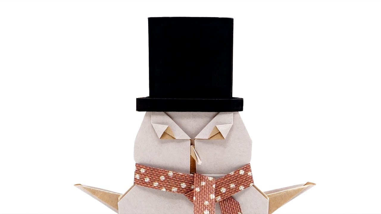 Origami Top Hat Instructions Origami Top Hat For The Snowman Jo Nakashima