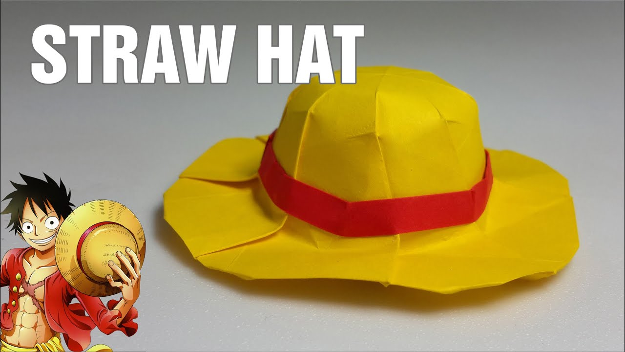 Origami Top Hat Instructions Paper Hat Origami Straw Hat Mugiwara Tutorial Diy Henry Phm