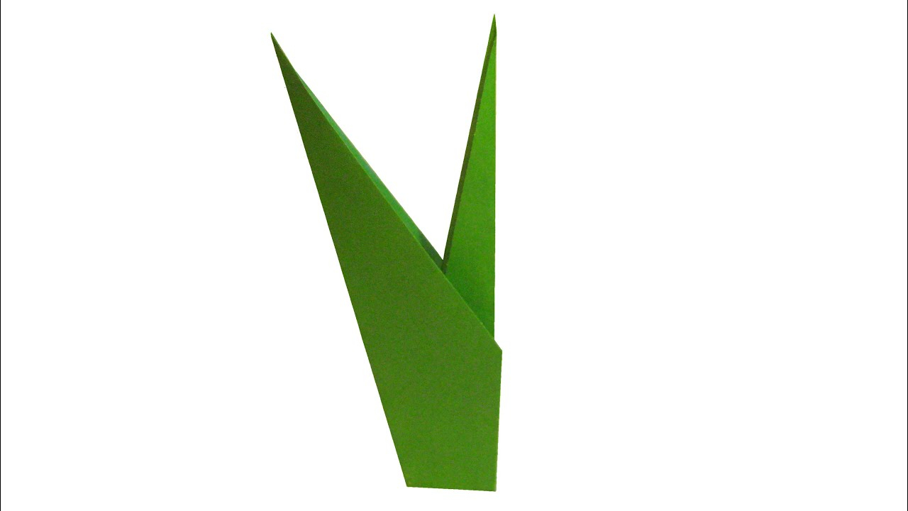 Origami Tulip With Stem How To Make Origami Paper Flower Stem