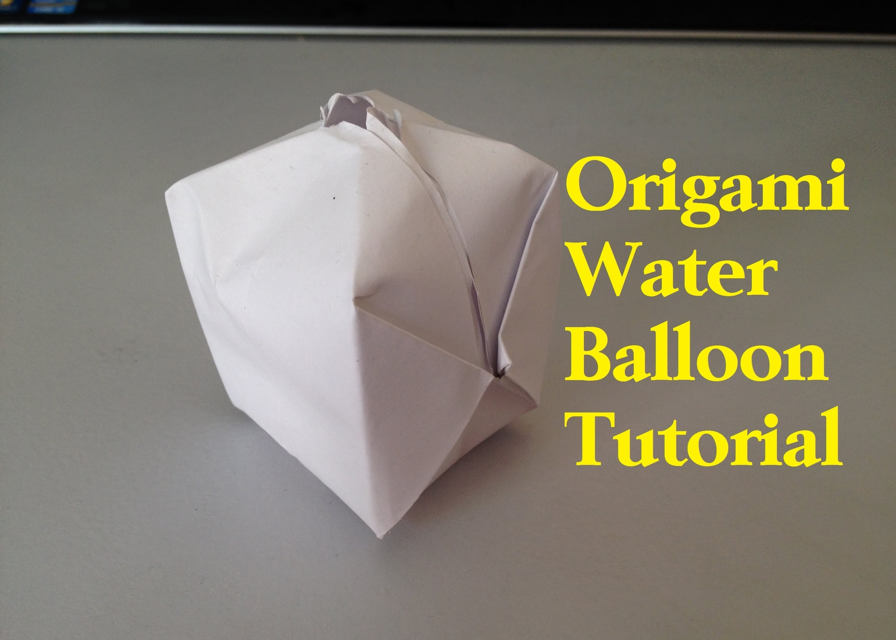 Origami Water Balloon How To Make A Paper Balloon Water Bomb Origami L Jasminestarler