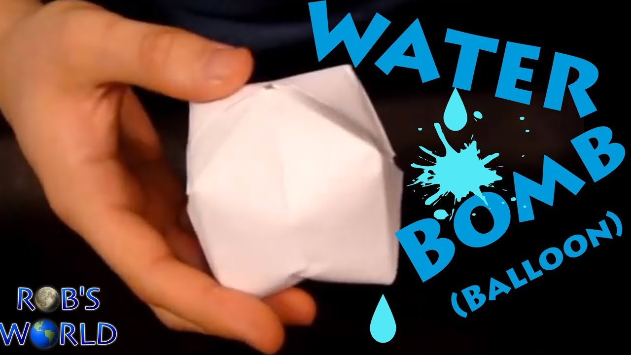 Origami Water Balloon How To Make A Paper Balloon Water Bomb Origami