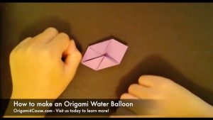 Origami Water Balloon Origami Tutorial Water Balloon Shield And Heart Box Origami4cause