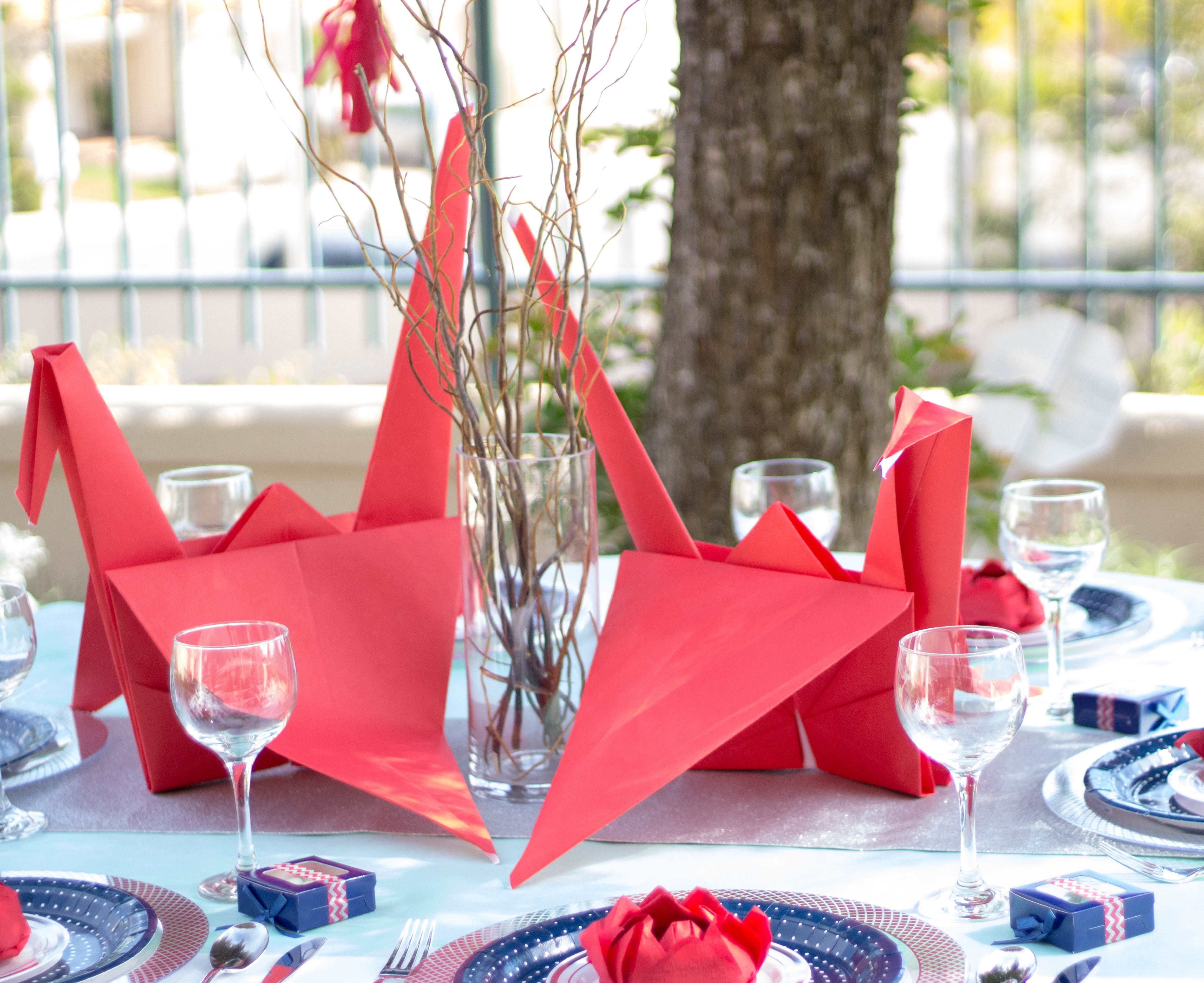 Origami Wedding Centerpieces Origami Themed Wedding Table And Centerpiece Ideas Fun365