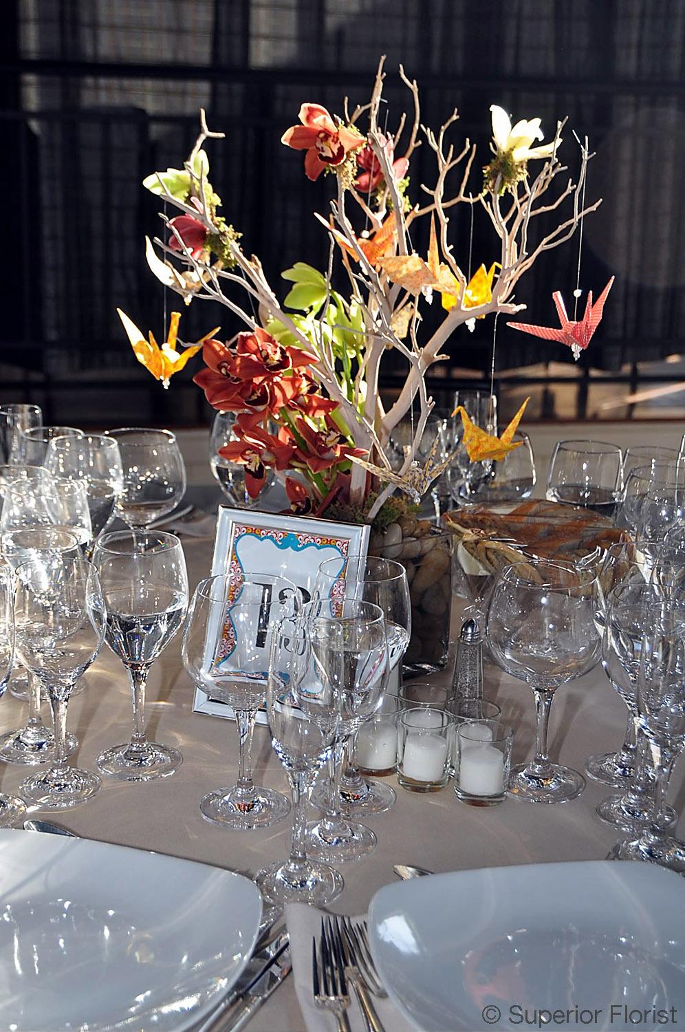 Origami Wedding Centerpieces Superior Florist Event Florals Centerpieces