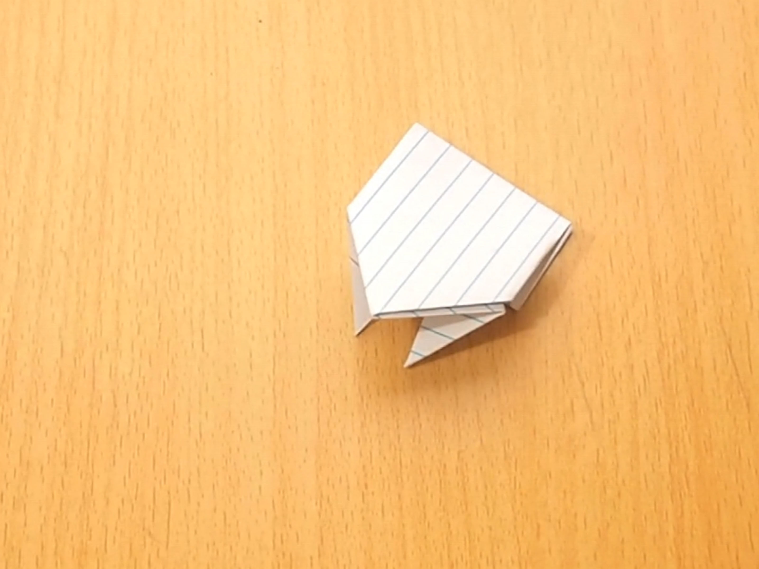 Origami Wolf Tutorial How To Make An Origami Jumping Frog From An Index Card 10 Steps