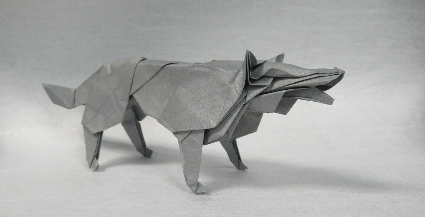 Origami Wolf Tutorial I Folded Hideo Komatsus Wolf Origami