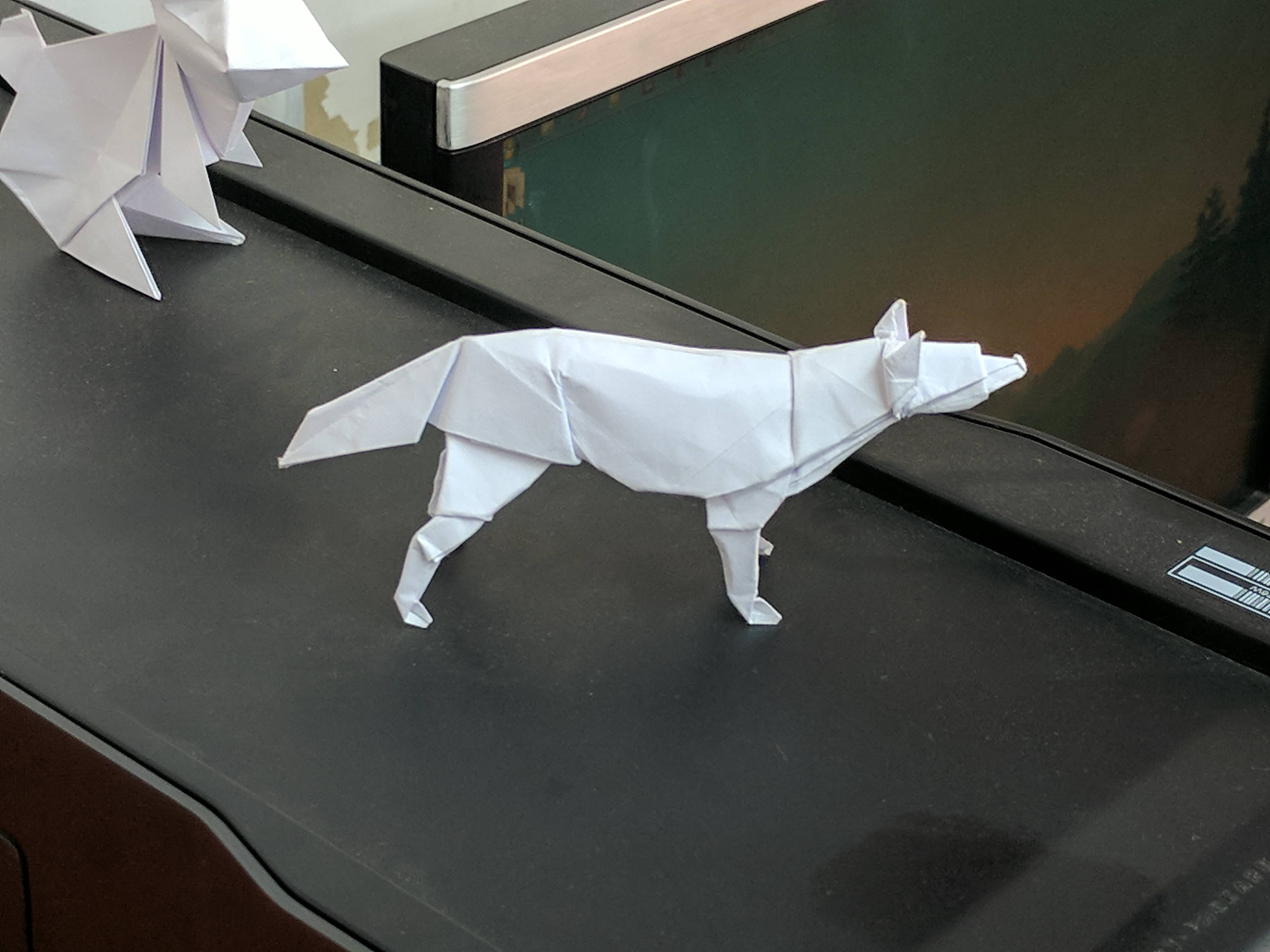 Origami Wolf Tutorial Made A Wolf Designed Shuki Kato It Was Hard For Me But Im Happy