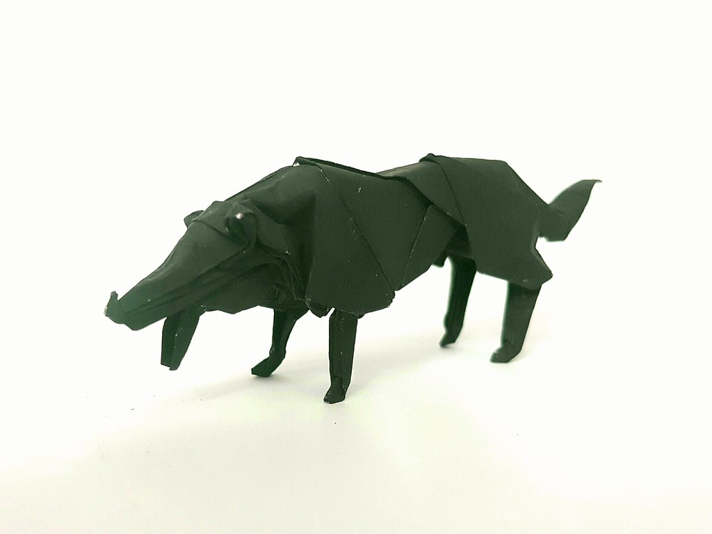 Origami Wolf Tutorial Origami Wolf With Wings Tutorial Digitalspace