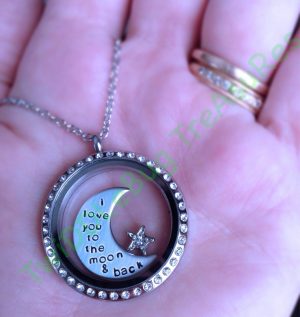 Owl Origami Necklace I Love You To The Moon Origami Owl Floating Locket Floating Locket Charm Moon Charm Necklace