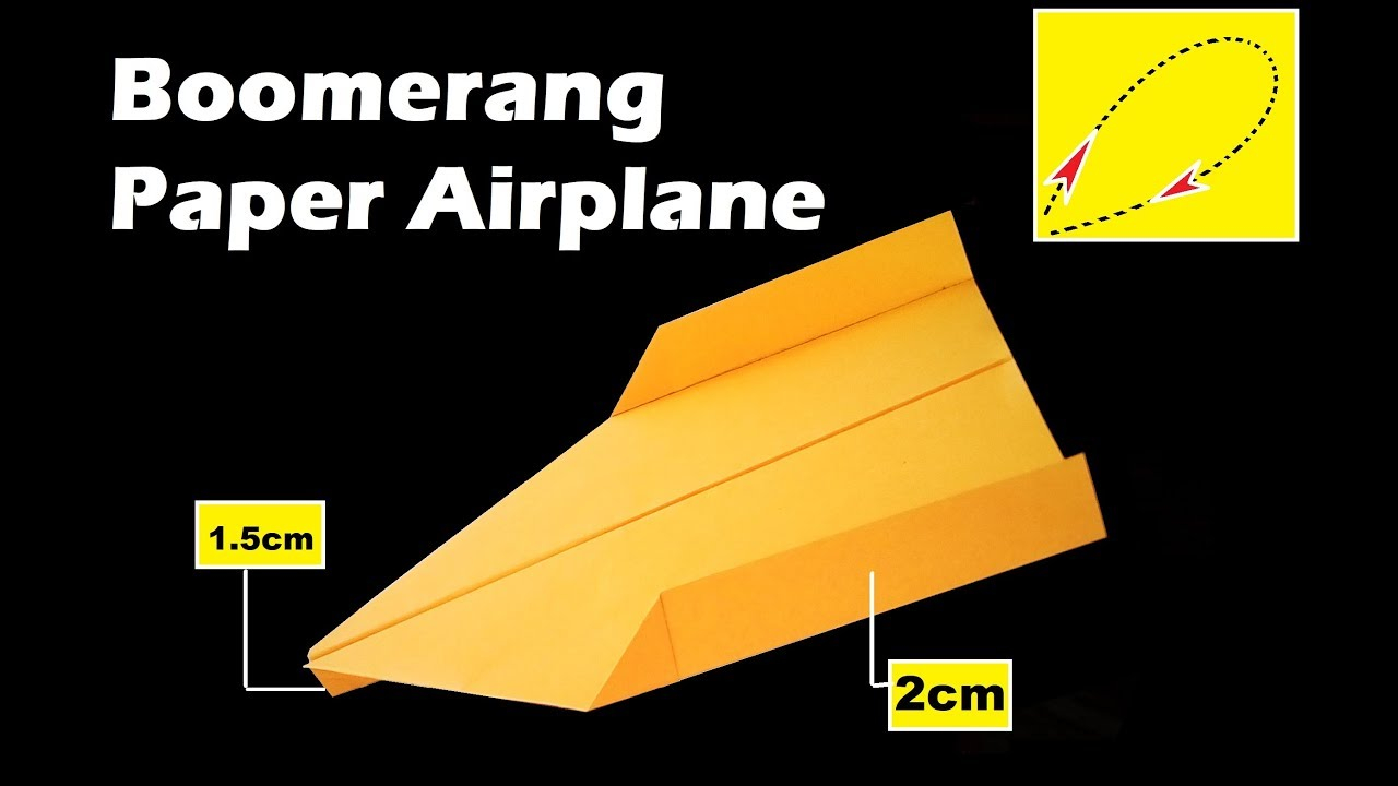 Paper Airplane Origami Boomerang Paper Airplane How To Make A Boomerang Paper Airplane Origami Paper Plane Boomerang
