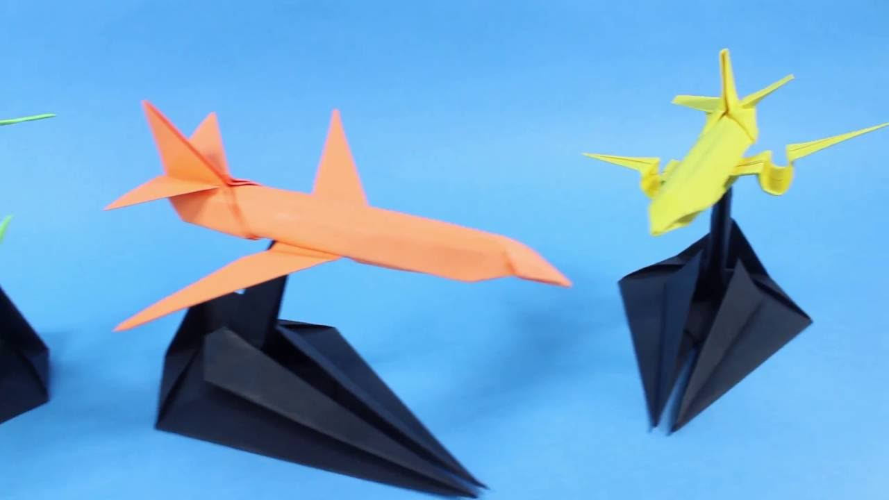Paper Airplane Origami Paper Airplane Origami Stand