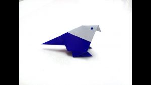 Paper Bird Origami How To Make An Origami Paper Bird 1 Origami Paper Folding Craft Videos And Tutorials