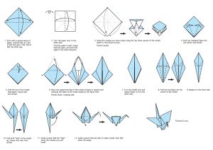 Paper Crane Origami Hand To Hand My Chicago Botanic Garden