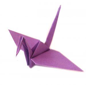 Paper Crane Origami Light Purple Origami Cranes