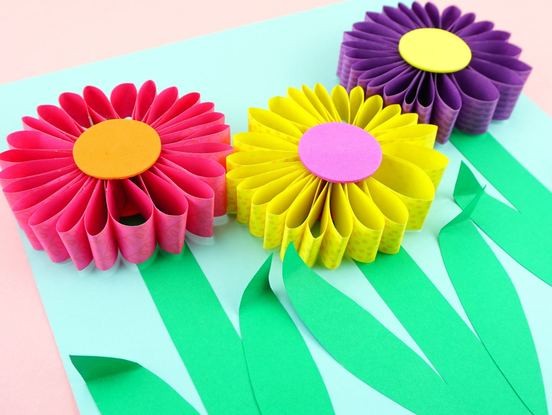 Paper Flower Origami 3D Model 3d Paper Flowers Craft Fun365