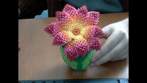 Paper Flower Origami 3D Model New Paper Flower Origami 3d Model