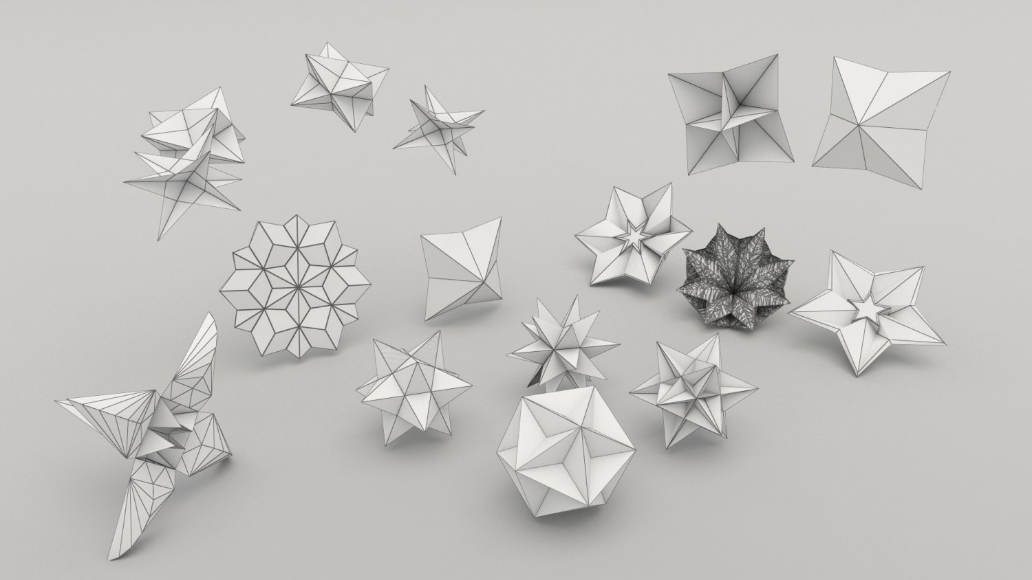 Paper Flower Origami 3D Model Origami Flower 3d Model In Other 3dexport
