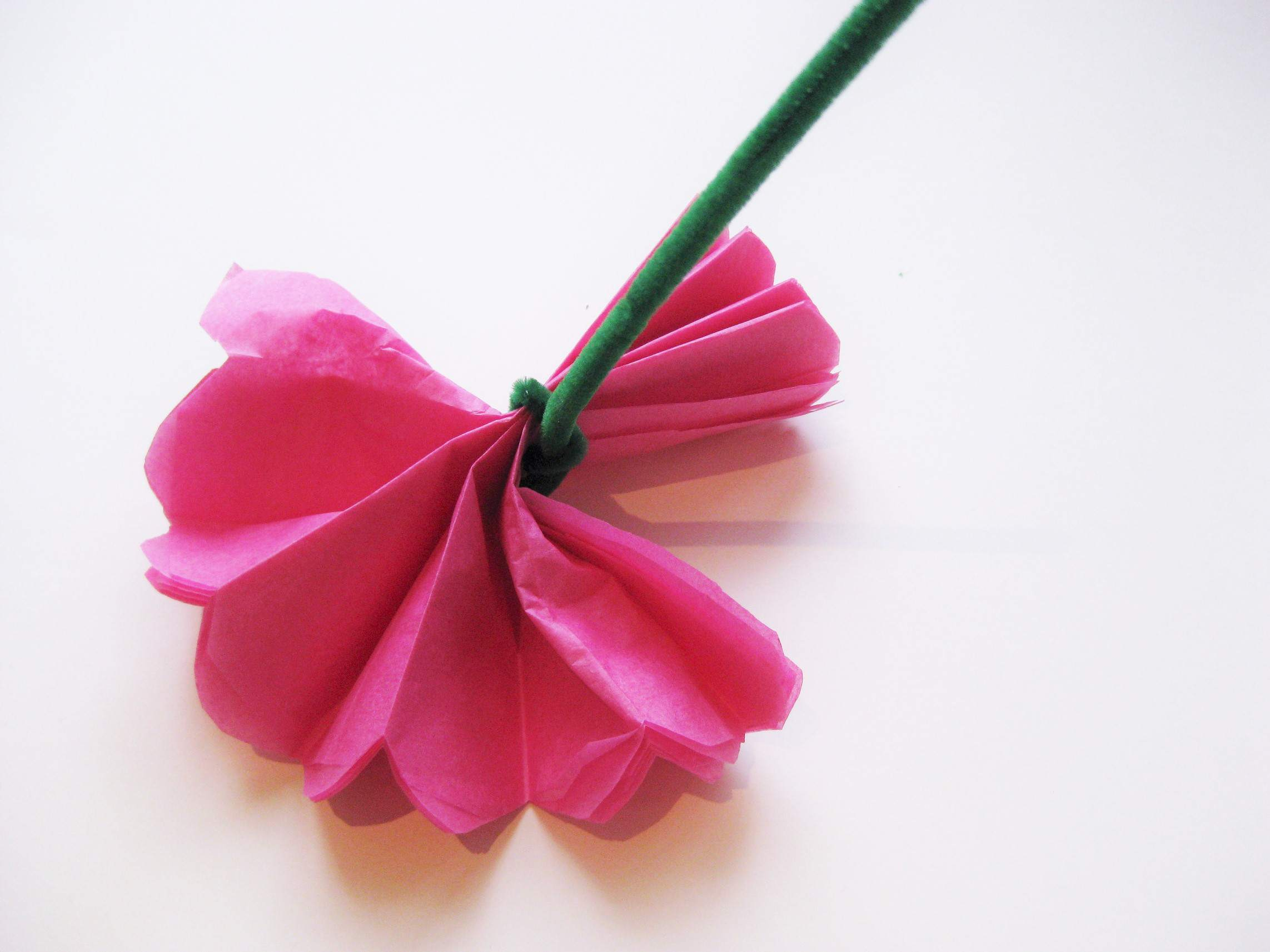 Paper Flower Origami 3D Model Simple Steps To Craft Tissue Paper Flowers