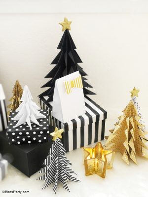 Paper Origami Blog Diy Origami Paper Christmas Trees Party Ideas Party Printables Blog
