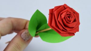 Paper Rose Origami 29 How To Fold A Rose Out Of Paper In 2019